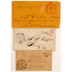 Three stampless covers  #60963