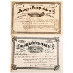 Dunleith & Dubuque Bride Co Stocks (2)  #83447