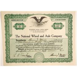 National Wheel and Axle Company  #89657