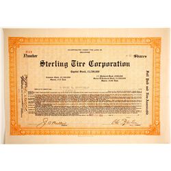 Sterling Tire Corp  #89719