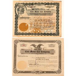 Cole Motor Car Company Stock  #104008