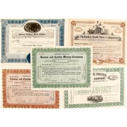 Gold Mining Stock Certs. (5)   #76202