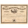Image 1 : Colorado Mining & Land Company Stock Certificate  #104469