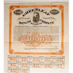 Greenleaf Mining Company Bond  #89428