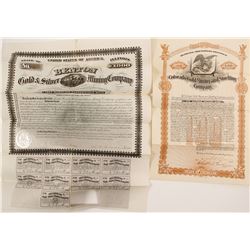 Colorado Mining Bonds (2)  #90612
