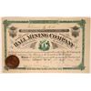 Image 1 : Hall Mining Co. of Bluehill, Maine Stock Certificate, 1880  #110038