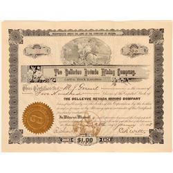 Bellevue Nevada Mining Company Stock  #105949