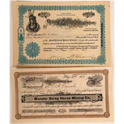 Two Great Stocks from Wonder, Nevada  #110075