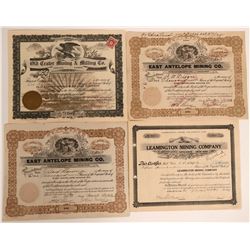 4 Stocks from Millard County, Utah  #110113