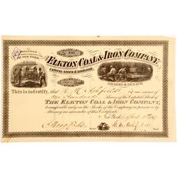 Elkton Coal & Iron Company Stock  #81919