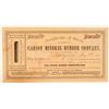 Image 1 : Carson Mineral Rubber Co. Stock Certificate Signed by Comstock Assayer Balch  #100740