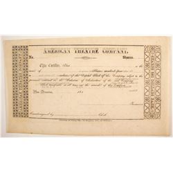 Gold Rush Theater Stock Certificate  #89400