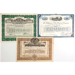 Gold, Railroad and Hotel Stocks (3)  #83323
