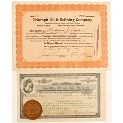 Oil Stocks (2 different)  #62241