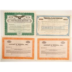 Stock Certs. (4)  #86829