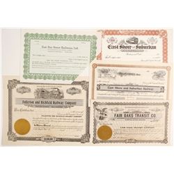 California Street Railways (5)  #81833