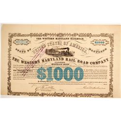 The Western Maryland RailroadCo Bond  #86960