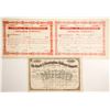 Image 1 : Lowell & Framingham Railroad Stocks (3)  #84930