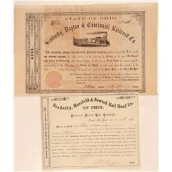 Ohio Railroad bonds  #105546