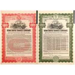Utah  Rapid Transit Bonds, 2 Different  #84117