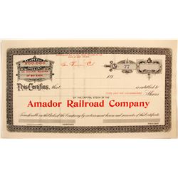 Amador Railroad Co.  #82209