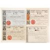 Image 1 : Four Different Western Railroad Corporation Stock Certificates  #80538