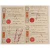 Image 1 : Old Colony and Newport Railway Company Stock Certificates with Five Different Revenue Stamps  #78779