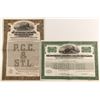 Image 1 : Piitsburgh, Cincinnati, Chicago and St. Louis Railroad Bonds (2)  #84275