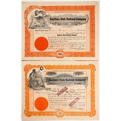 Southern Utah Railroad Co stock (2)  #81753