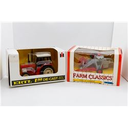 International 784 1:32 and Case G combine 1:43 Ertl