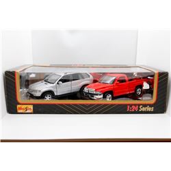 Dodge and BMW 1:24 Maisto