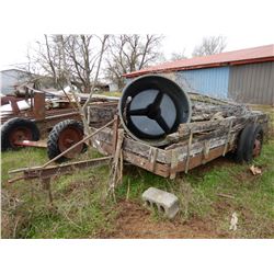 16 FT UTILITY TRAILER --S/A, COMES WITH MISC. FENCE POST, FENCING, BARBED WIRE (BILL OF SALE ONLY)