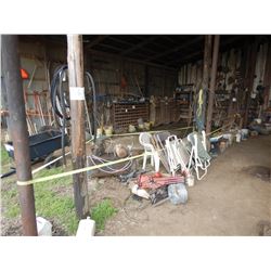 MISC. TIRES, CHAIRS, AIR COMPRESSOR, PARTS
