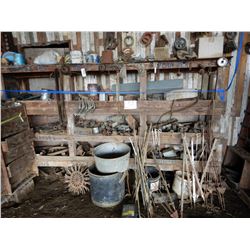 MISC. PARTS, SHELVING, GALVANIZED TUB