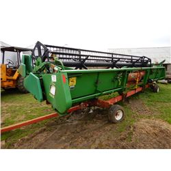 JOHN DEERE 925 HEADER; VIN/SN:667307 --COMES WITH HAULING TRAILER