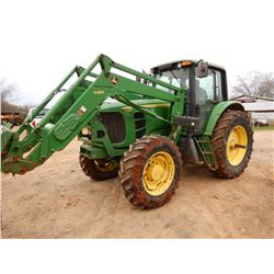 2012 JOHN DEERE 7230 FARM TRACTOR VIN/SN:701765 - MFWD, JD H360. FRONT LOADER, POWER QUAD, 460/85R38