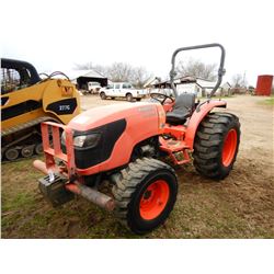 KUBOTA MX5100 FARM TRACTOR; VIN/SN:156501 --MFWD, ROLL BAR