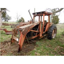 ALLIS CHALMERS 6080 FARM TRACTOR; VIN/SN:4381 --(2) REMOTES, FRONT LOADER ATTACH