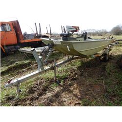 SMOKER CRAFT 1644 MVX ALUMINUM BOAT; VIN/SN:SMK19641B101 --16' , S/A PERFORMANCE TRAILER, MOTORGUIDE
