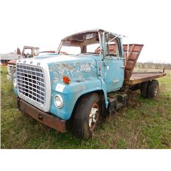 FORD 7000 FLATBED TRUCK; VIN/SN:UVHA9280 --S/A, CAT 3208 DIESEL ENGINE, 5&2 SPEED TRANS, GVWR 21K LB