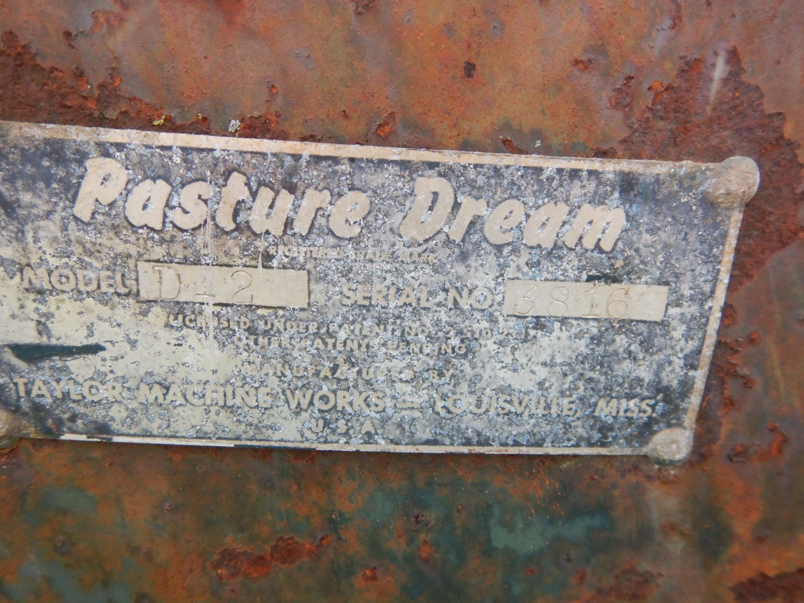 PASTURE DREAM D2 NOTILL DRILL, VIN/SN9816