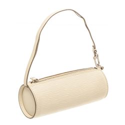 Louis Vuitton White Epi Leather Mini Papillon Pochette Bag