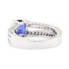 Image 3 : 2.35 ctw Sapphire And Diamond Ring - 14KT White Gold