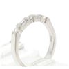 Image 5 : Solid Platinum Alternating VS1 G Baguette and Round Diamond 2.50mm Band Ring