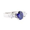 1.97 ctw Sapphire And Diamond Ring - Platinum