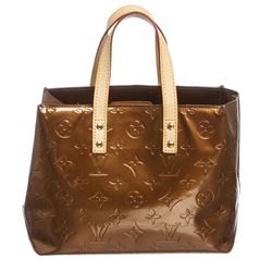 Louis Vuitton Bronze Vernis Leather Monogram Reade PM Bag