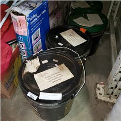 4 PAILS OF HARDWOOD ADHESIVE