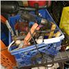 Image 2 : CRATE OF TOOLS, EXTINGUISHERS AND CHICKEN WIRE