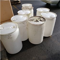 8 WHITE BARRELS