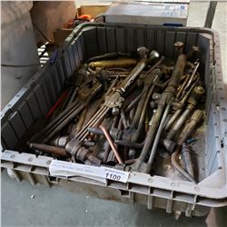 BIN OF WELDING TORCH HEADS